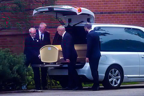 Sven-Goran Eriksson Funeral: A coffin of football legend Sven-Goran Eriksson